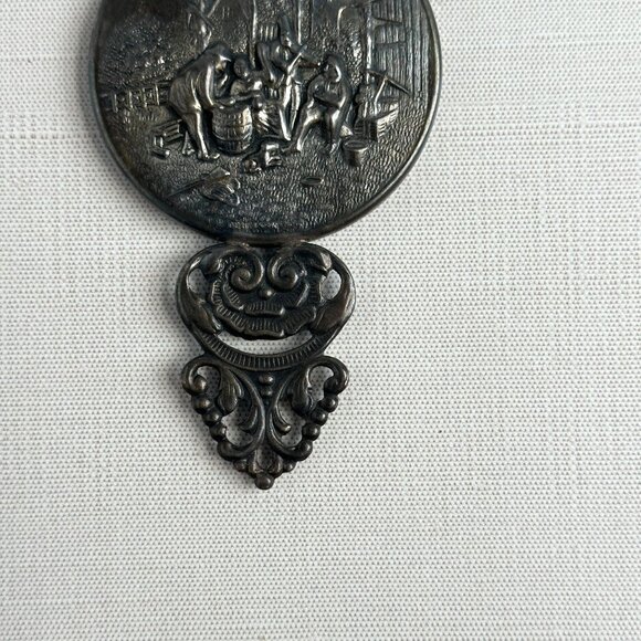 Hans Jensen Silverplate Vanity Mirror Denmark - Picture 5 of 8